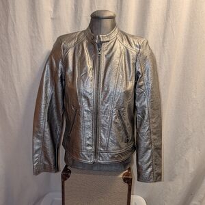 Simply Vera Vera Wang Faux Leather Motorcycle Jacket S New With Tags MSRP $69.99